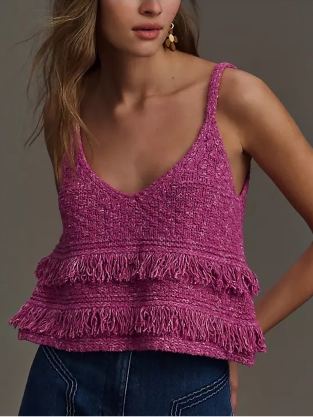 Anthropologie Pilcro Knit Tank Size Large